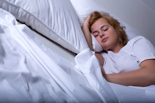 Sleeping young woman — Stock Photo, Image